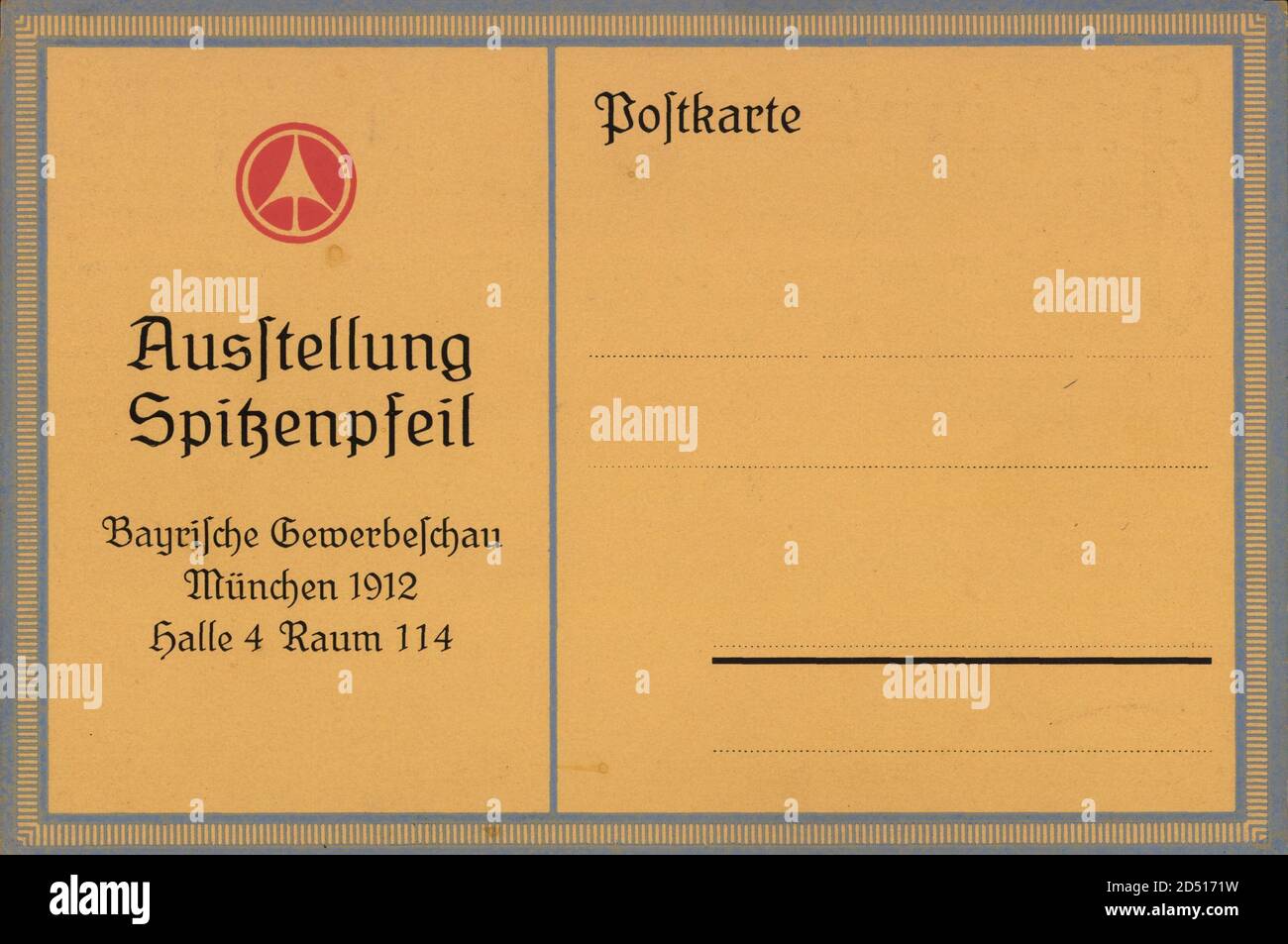 Ausstellung Spitzenpfeil, Bayrische Gewerbeausstellung, München 1912, Halle 4 | usage worldwide Stock Photo
