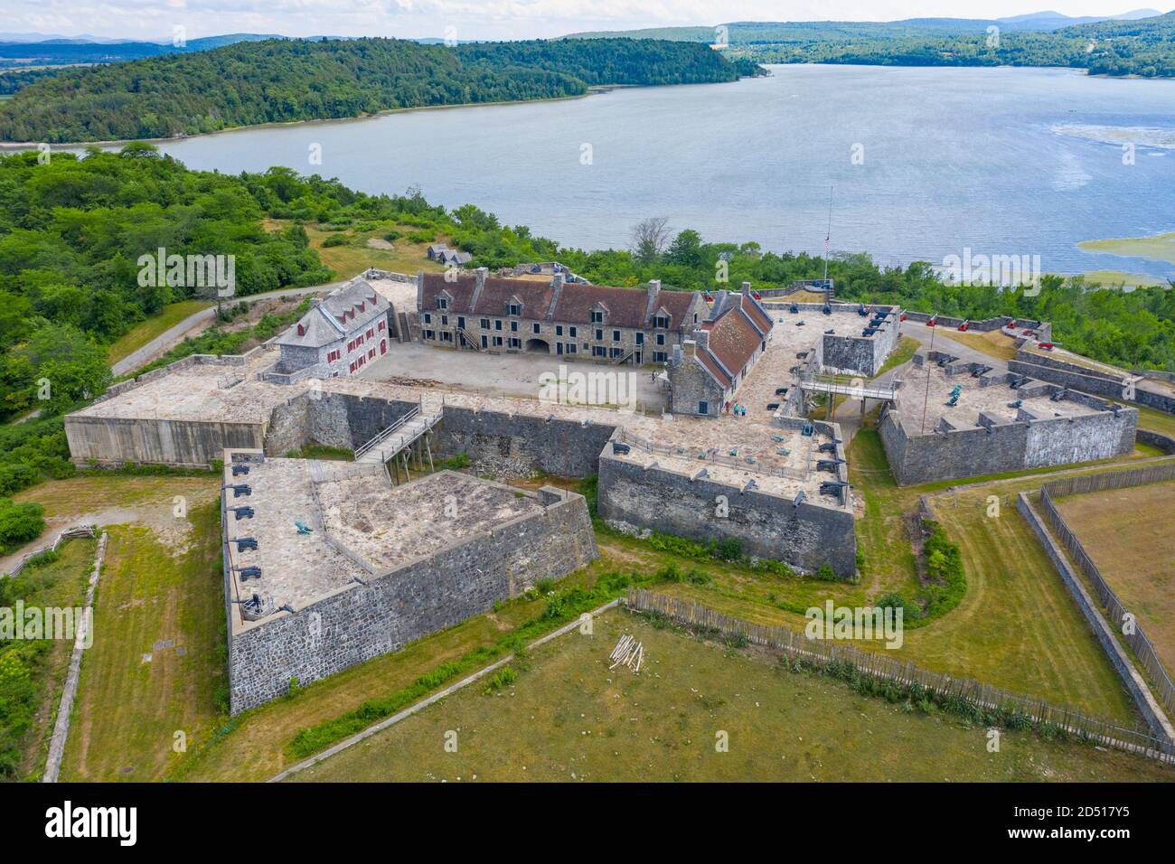 Fort Ticonderoga, Ticonderoga, New York Stock Photo