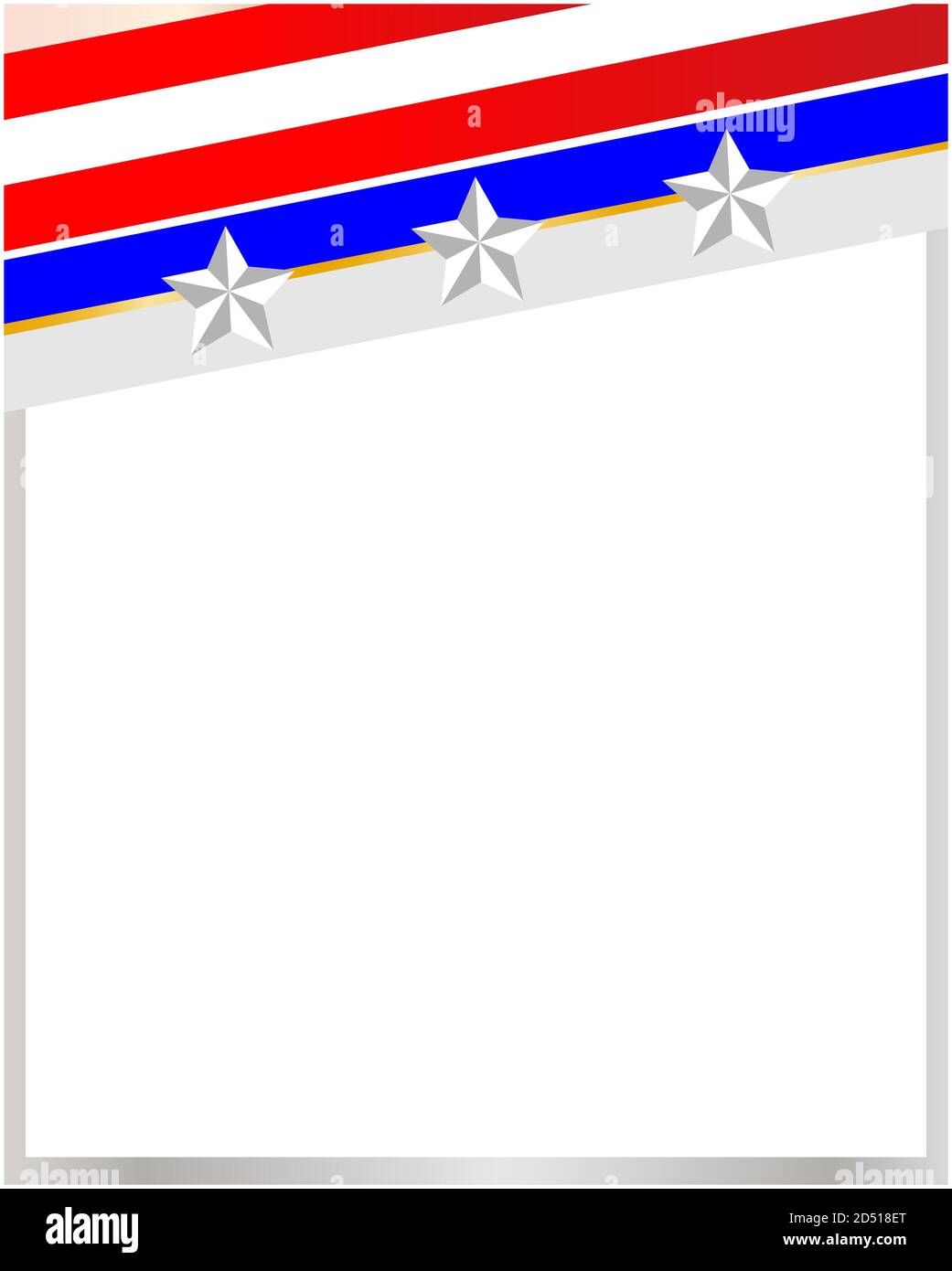Usa flag stars and stripes corner frame Stock Vector Image & Art Alamy