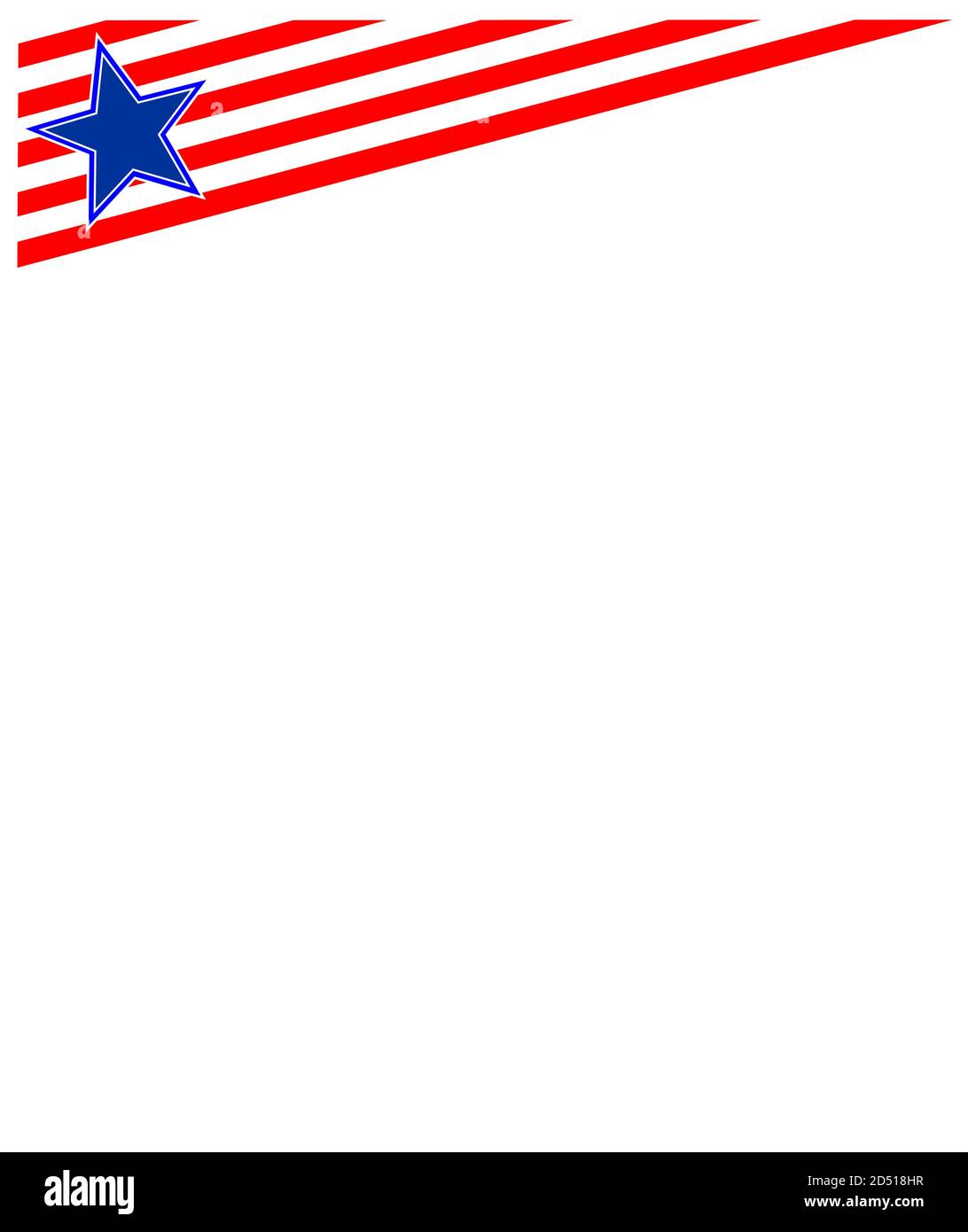 US flag stars symbols frame corner with empty space for your text Stock Vector Image & Art Alamy