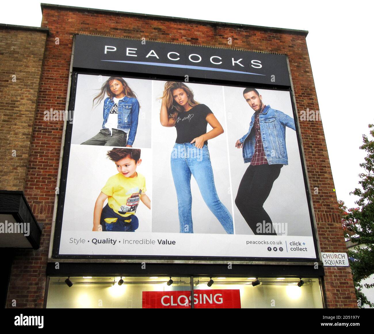 A branch of the women's clothing store BonMarche, part of the failed  Peacocks group of stores, about to close down, UK Stock Photo - Alamy