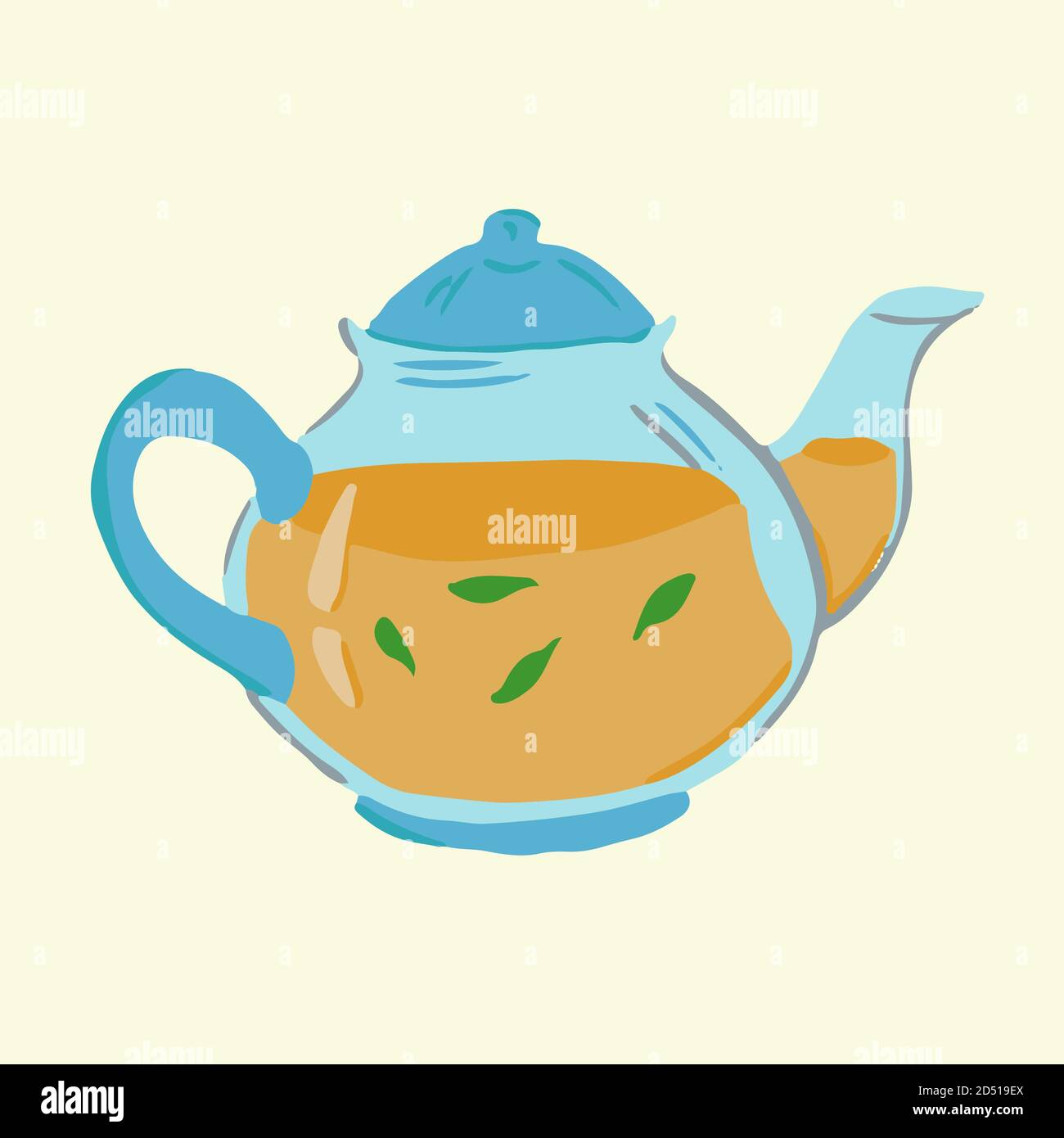 Purple clay teapot Stock Vector Images - Alamy