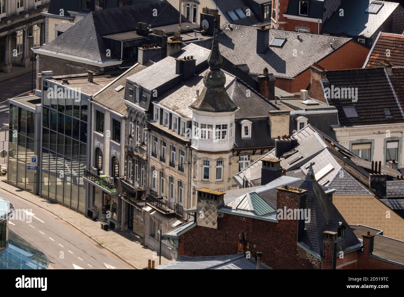 Panorama de la ville de Spa, Province de Liège, Belgique Stock Photo