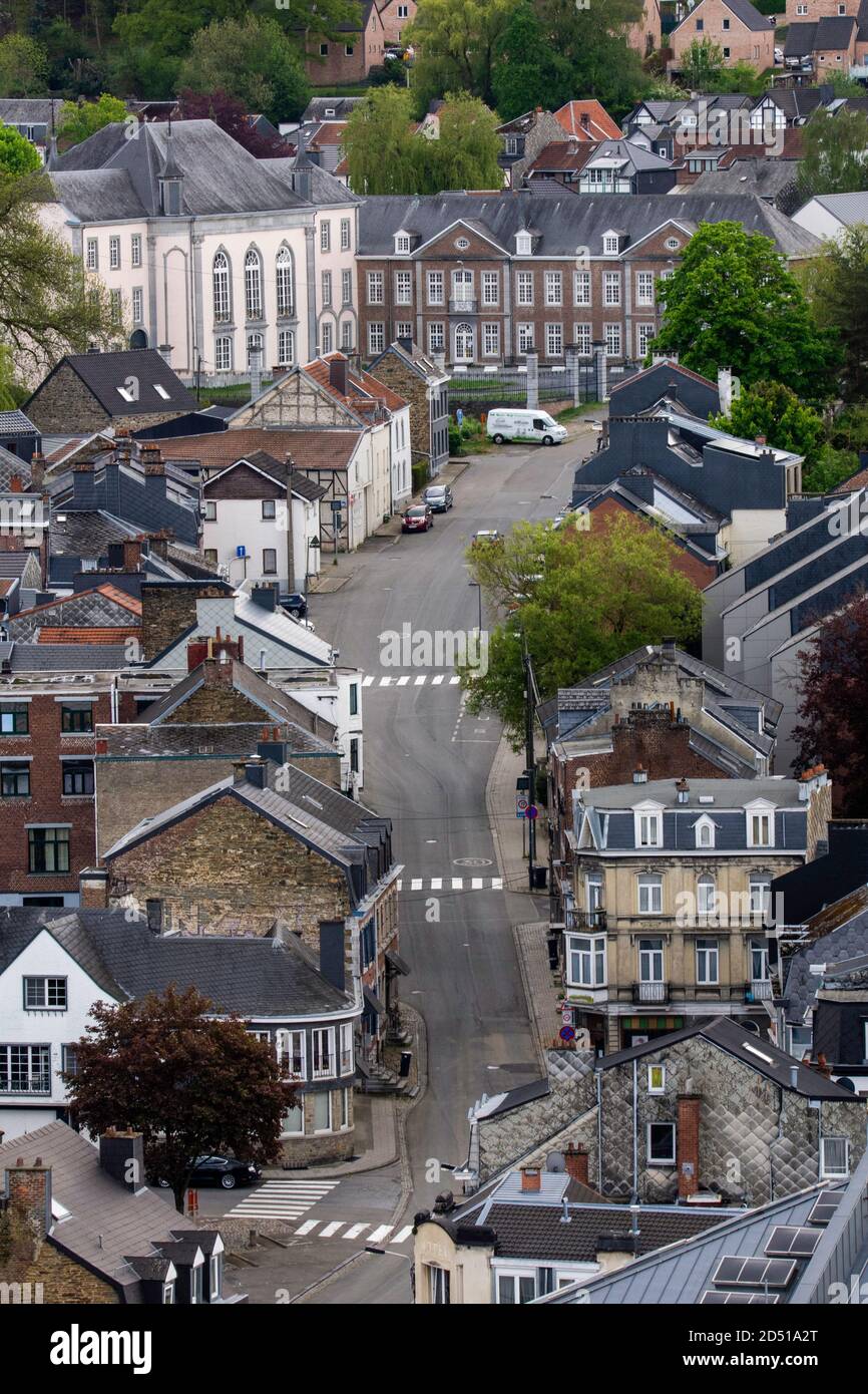 Panorama de la ville de Spa, Province de Liège, Belgique Stock Photo