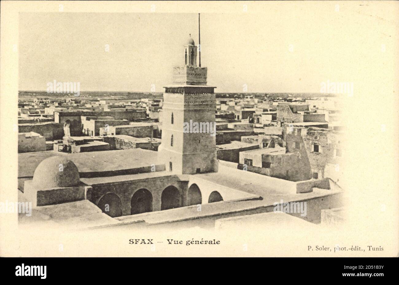 Sfax Tunesien, vue générale de la ville, au dessus des toits | usage worldwide Stock Photo