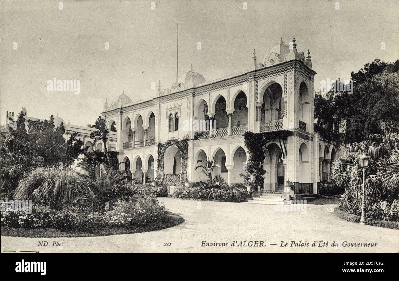 Alger Algerien, Le Palais d'Été du Gouverneur, Auffahrt usage