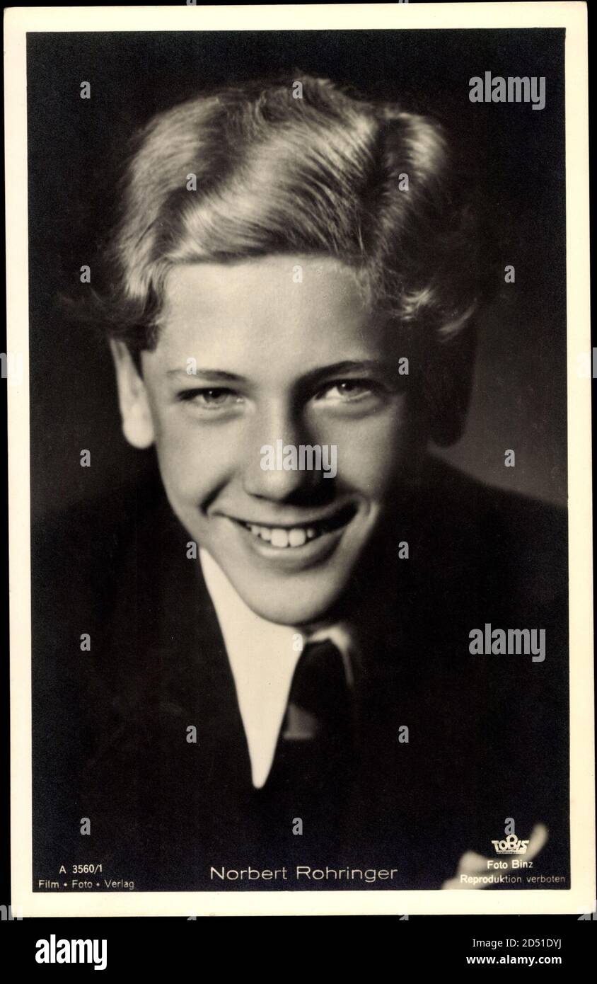 Schauspieler Norbert Rohringer, Tobis Film A 3560 1 | usage worldwide ...