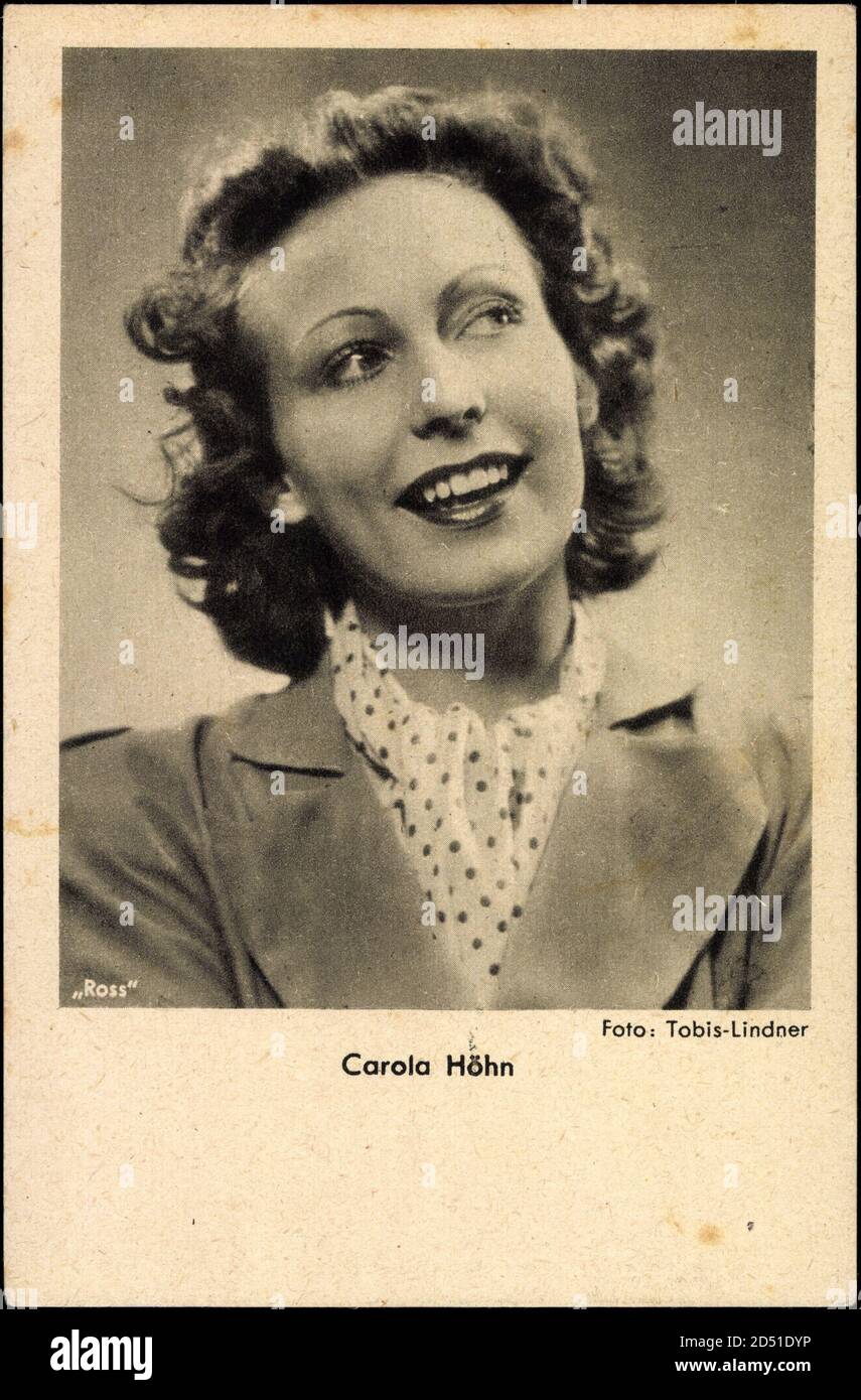 Schauspielerin Carola Höhn, Ross Verlag, Portrait usage worldwide