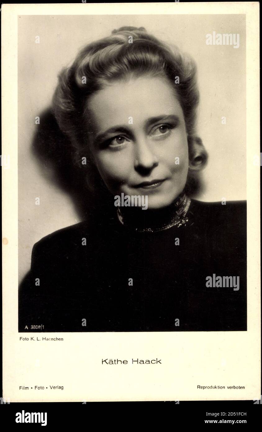 Schauspielerin Käthe Haack, A 3808 1, Portrait | usage worldwide Stock Photo