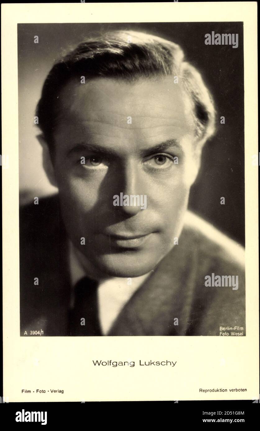 Schauspieler Wolfgang Lukschy, A 3904 1, Berlin Film | usage worldwide  Stock Photo - Alamy