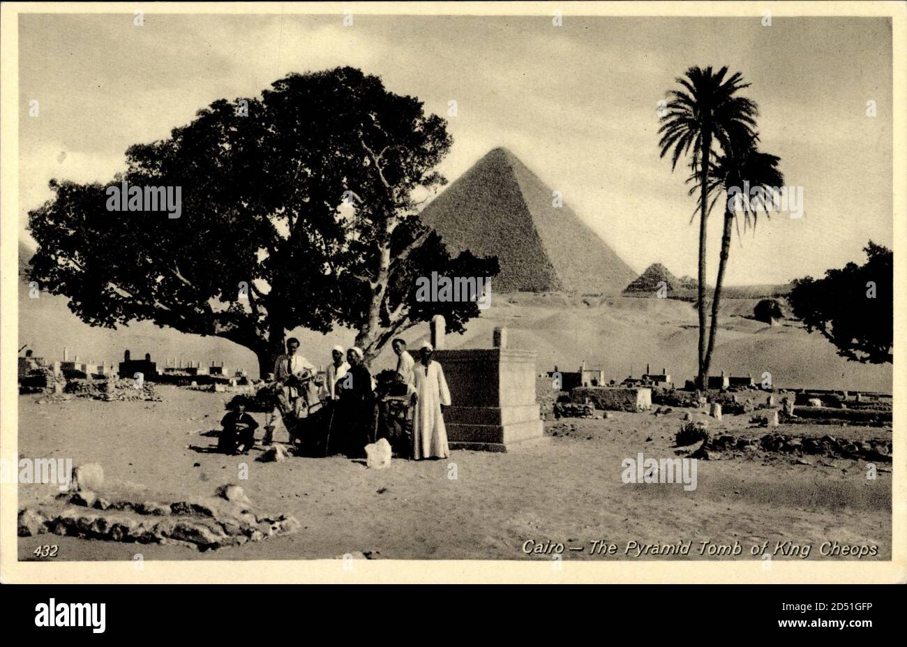 Cairo Ägypten, The Pyramid Tomb of King Cheops, Palmen | usage ...