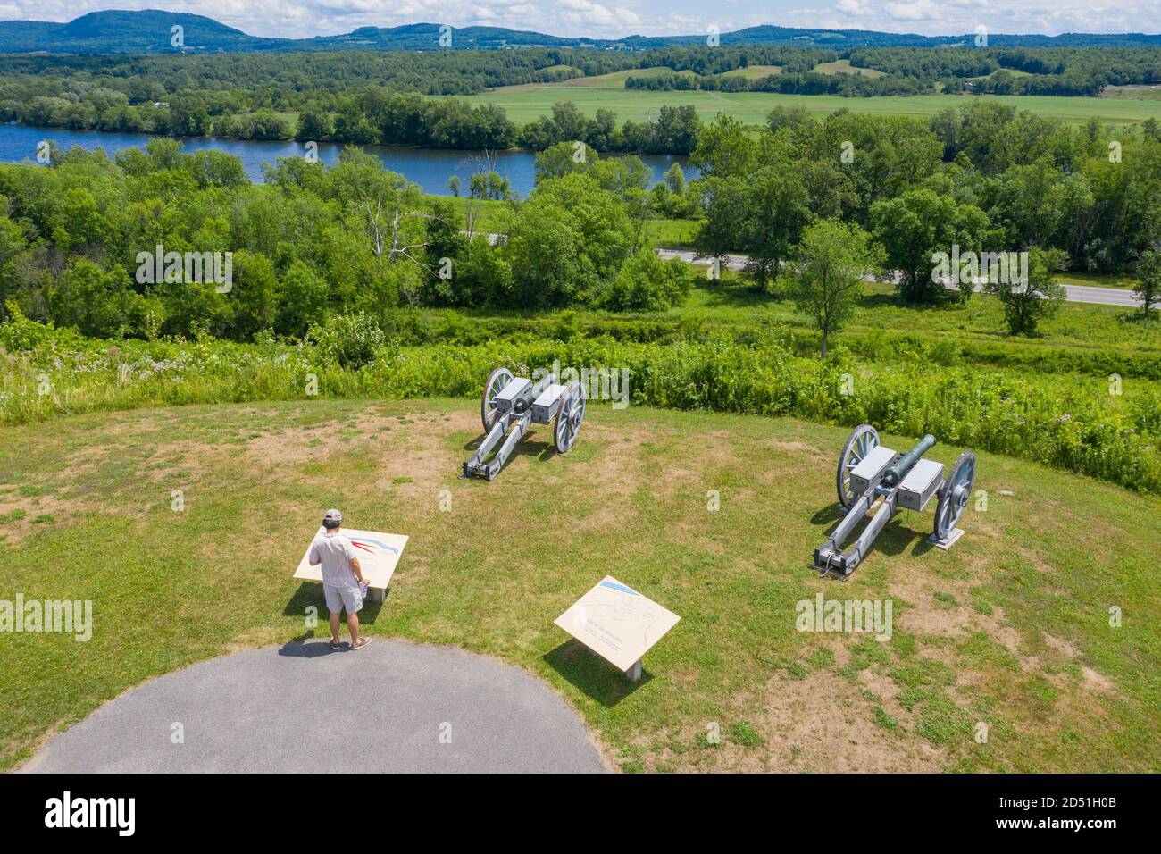 Saratoga National Historical Park, Stillwater, NY, USA Stock Photo