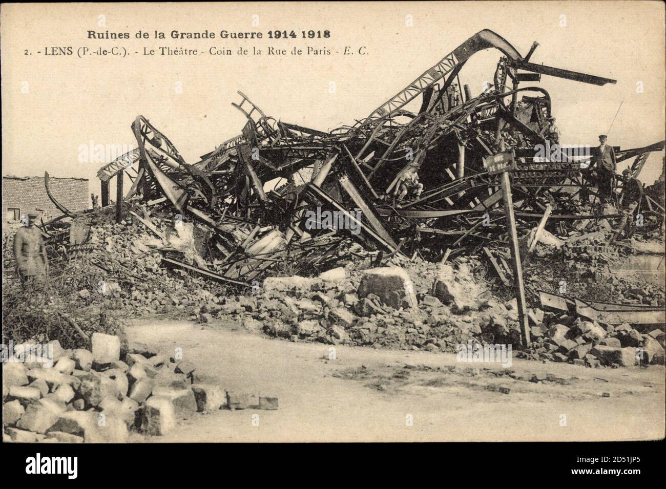 Guerre 14-18 France photo ruines Lens (Pas-de-Calais) Guerre 14-18 France photo ruines Lens (Pas-de-Calais)