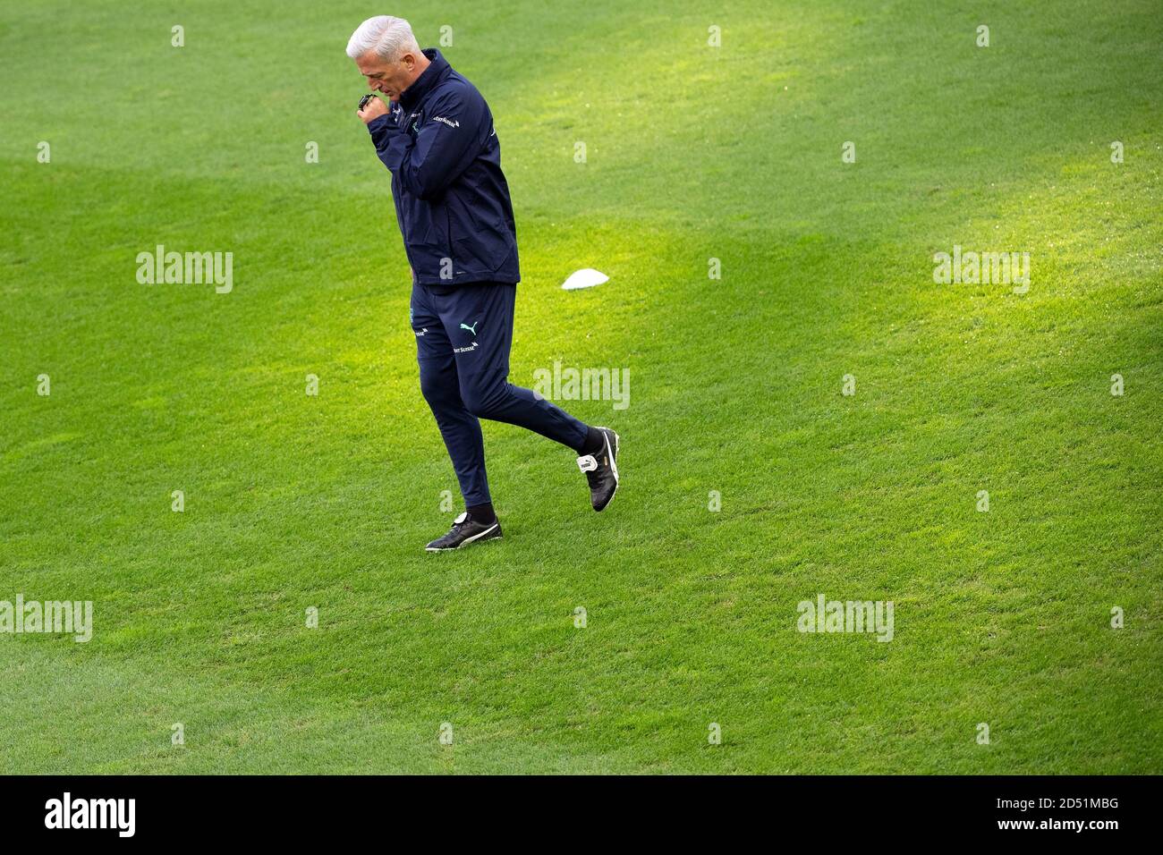 Cologne, Germany. 12th Oct, 2020. Football: National team, before the Nations-League match Germany - Switzerland. The Swiss coach Vladimir Petkovic during the final training of his team. Credit: Federico Gambarini/dpa/Alamy Live News Stock Photo