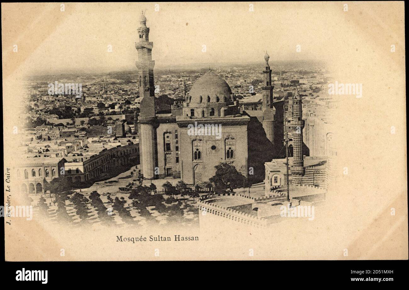 Kairo Ägypten, Blick auf die Sultan Hassan Moschee | usage worldwide Stock Photo
