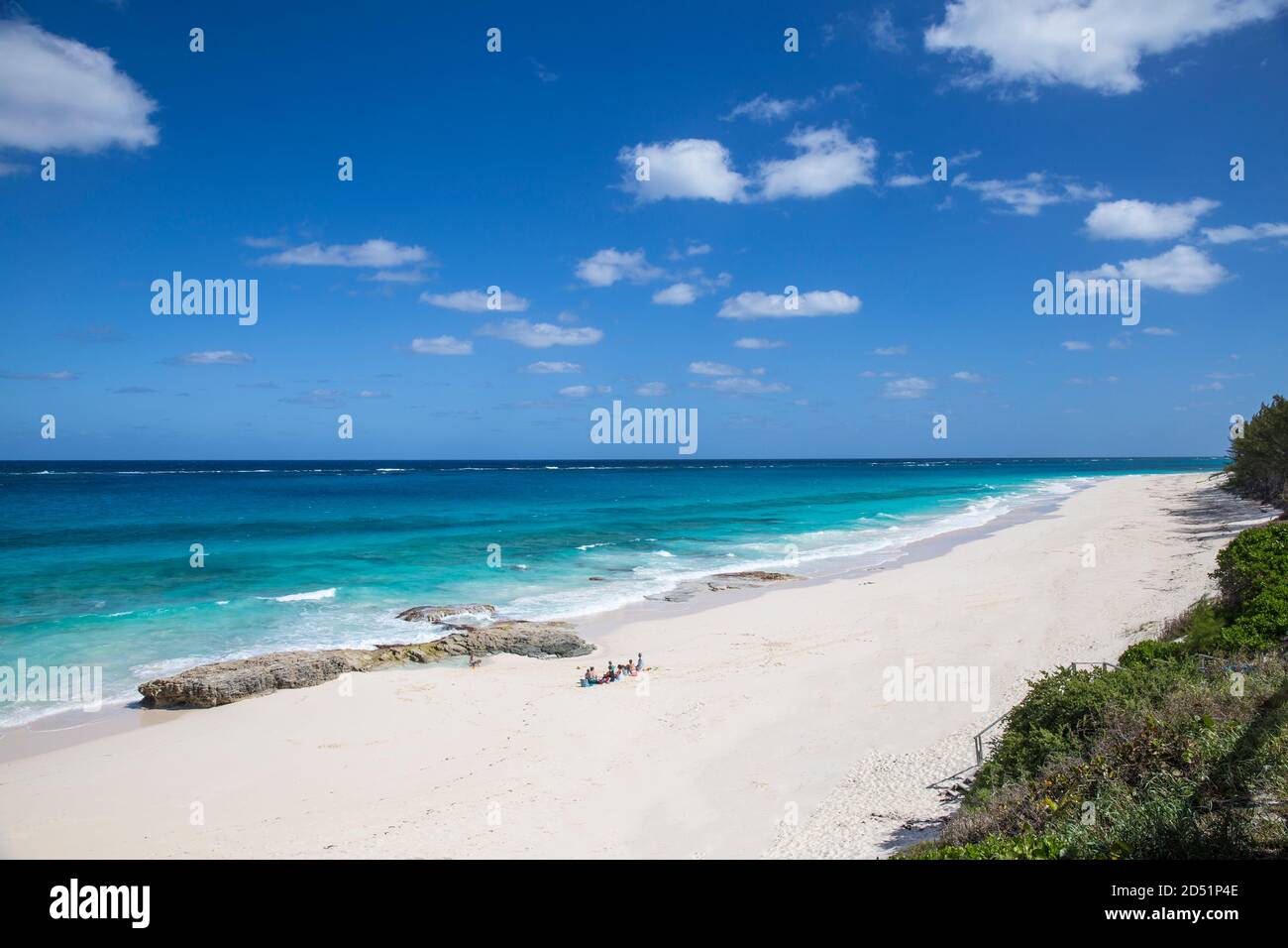 Bahamas, Abaco Islands, Great Guana Cay, Beach near Nippers bar Stock