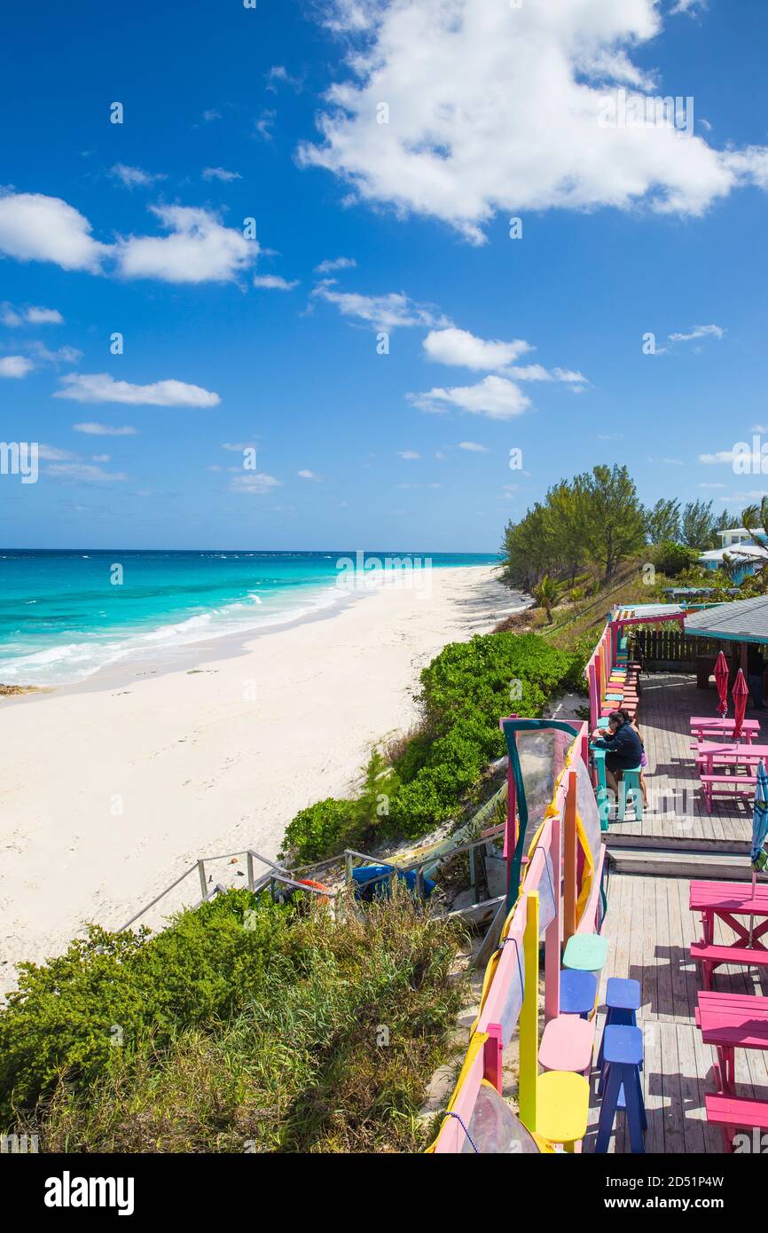 Bahamas, Abaco Islands, Great Guana Cay, Nippers Bar Stock Photo Alamy