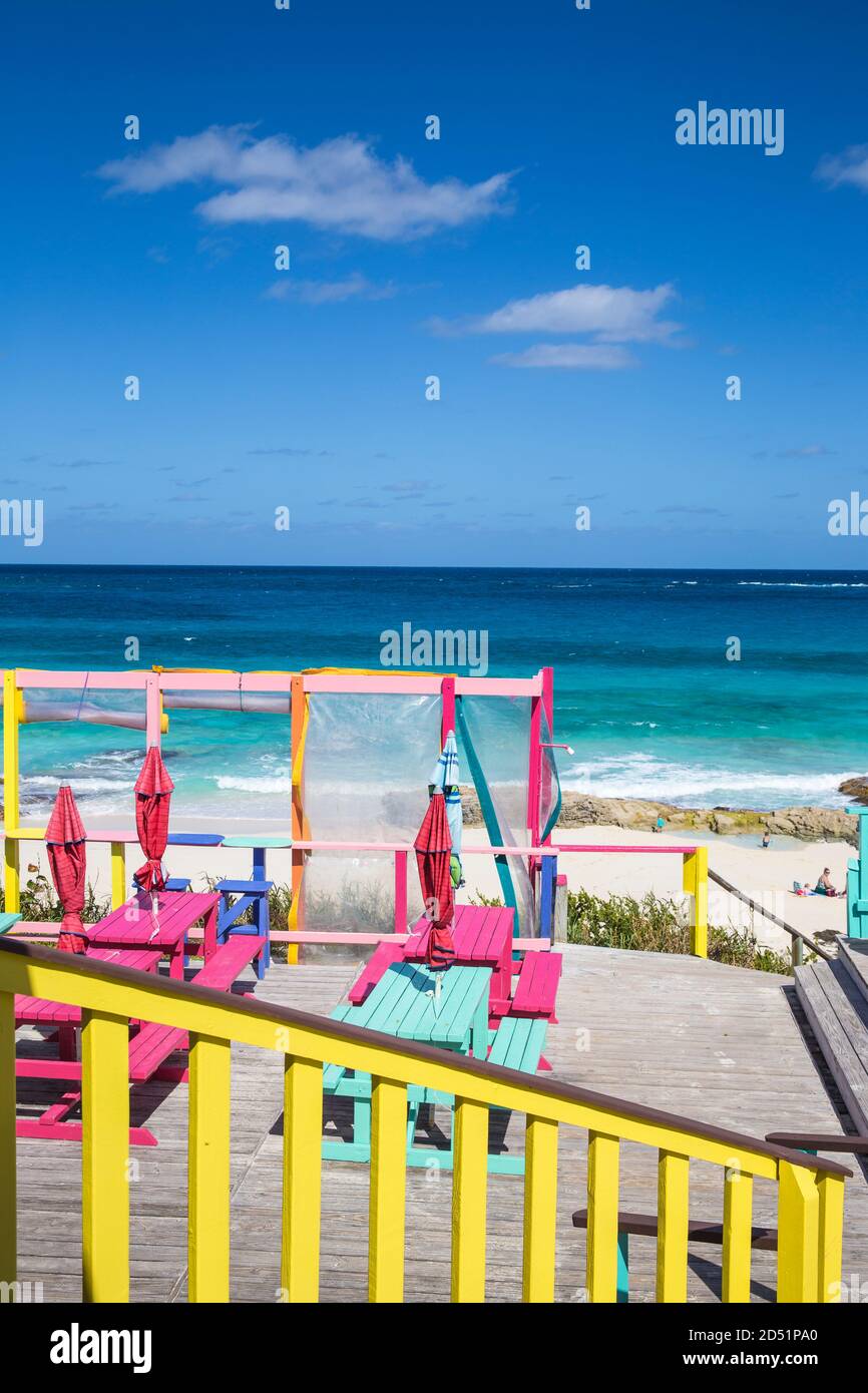 Bahamas, Abaco Islands, Great Guana Cay, Nippers Bar Stock Photo Alamy