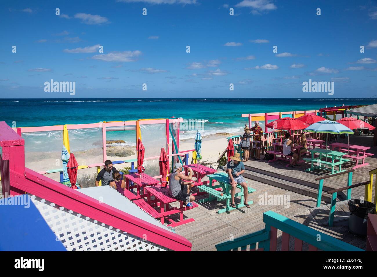 Bahamas, Abaco Islands, Great Guana Cay, Nippers Bar Stock Photo Alamy