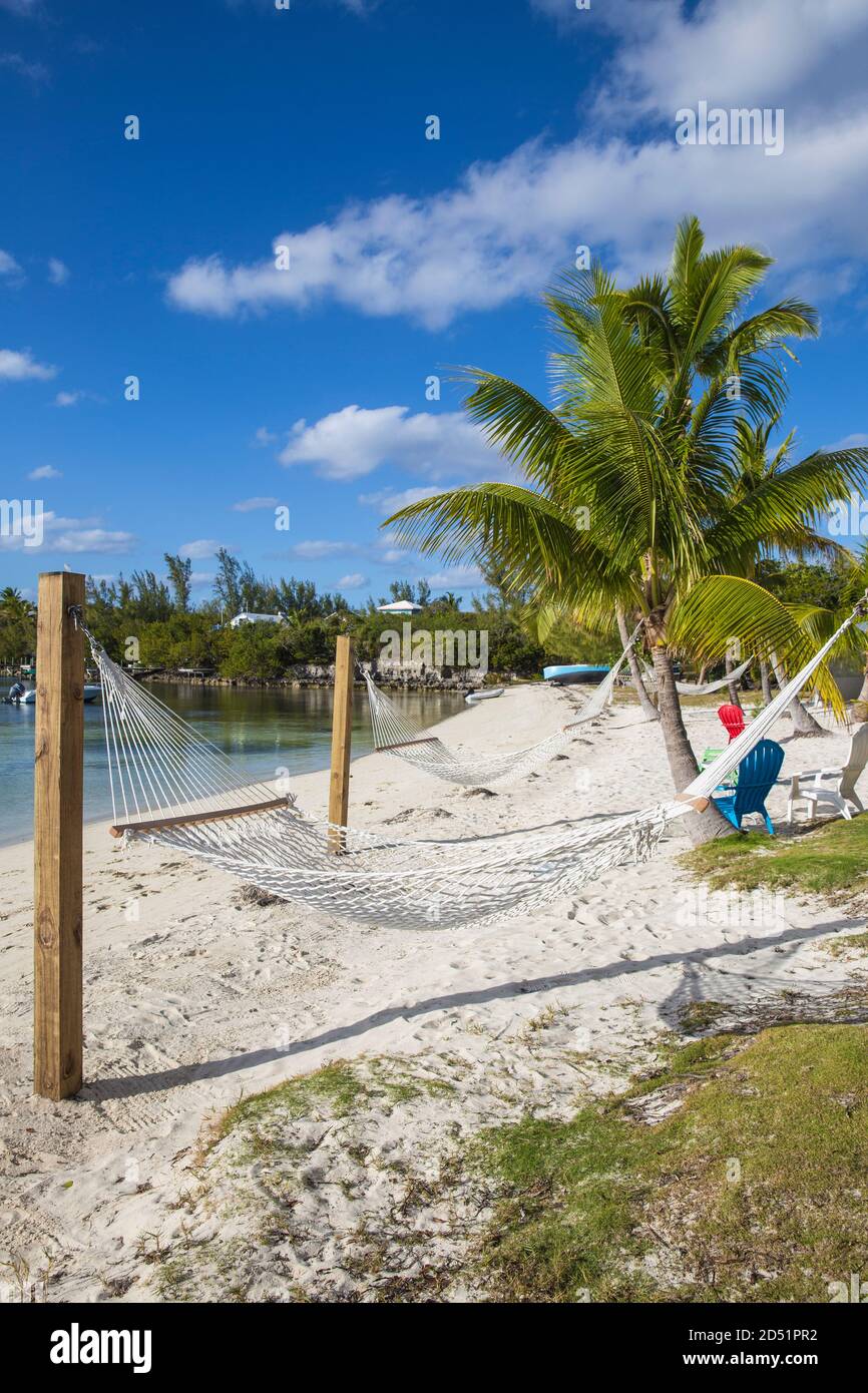 Bahamas, Abaco Islands, Great Guana Cay, Sunset beach Stock Photo Alamy