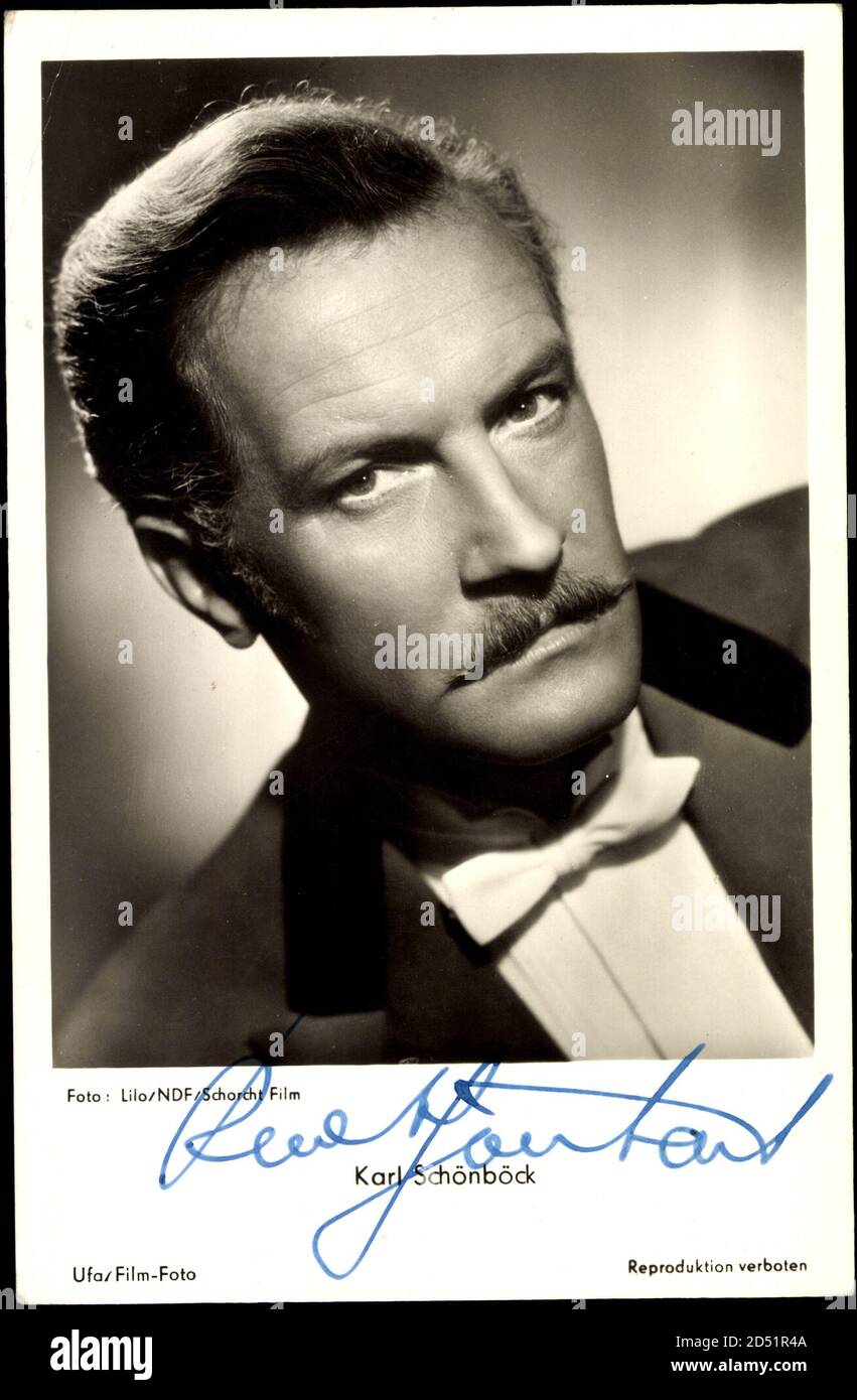 Schauspieler Karl Schönböck, Schorcht Film usage worldwide Stock