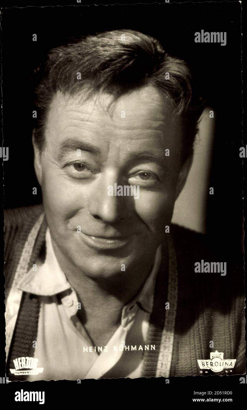 Heinzman Raron Schauspieler Heinz Rühmann, Herzog Film, Portrait | usage worldwide ...