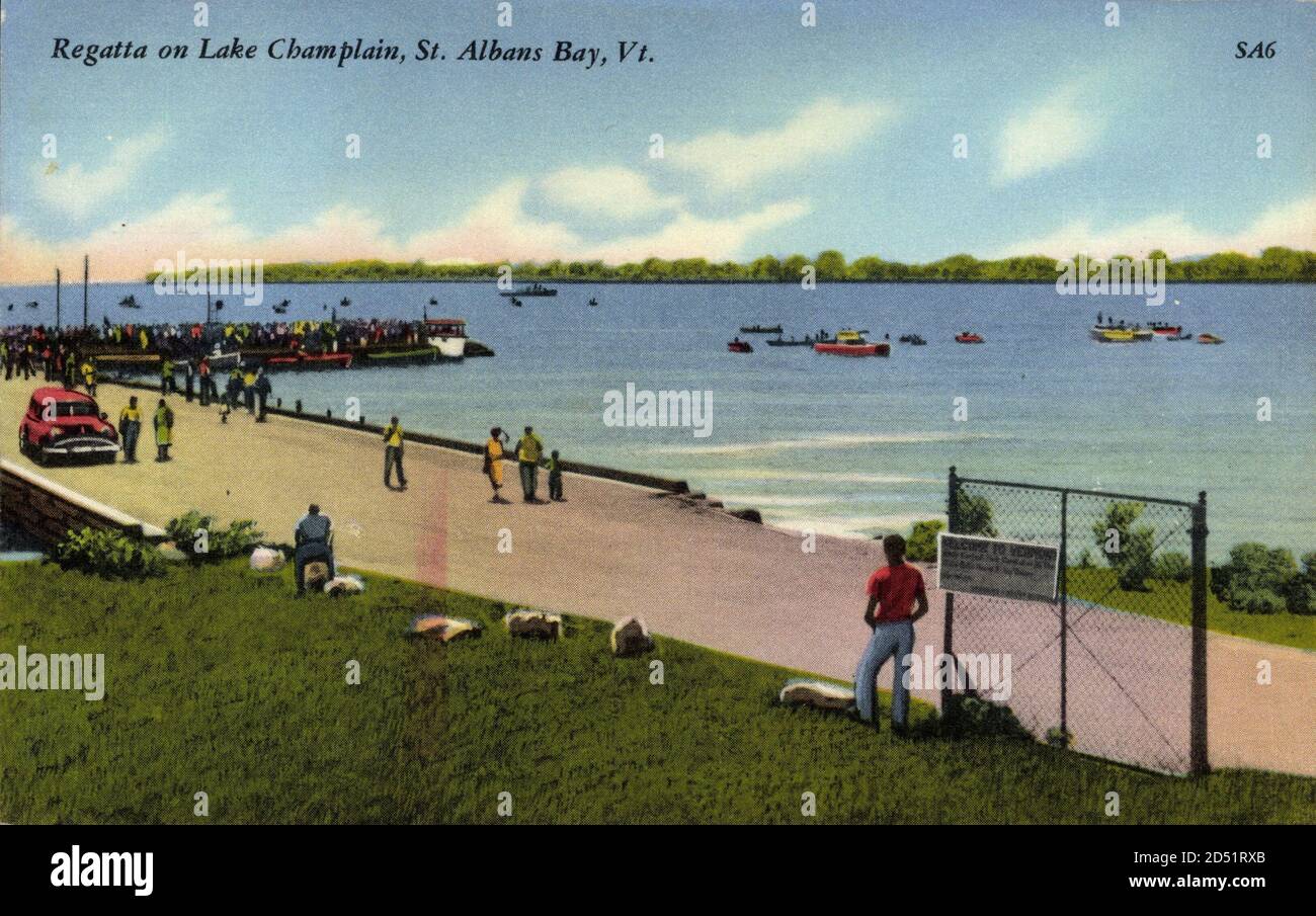 St Albans Bay Vermont, Regatta, Lake Champlain usage worldwide Stock Photo Alamy