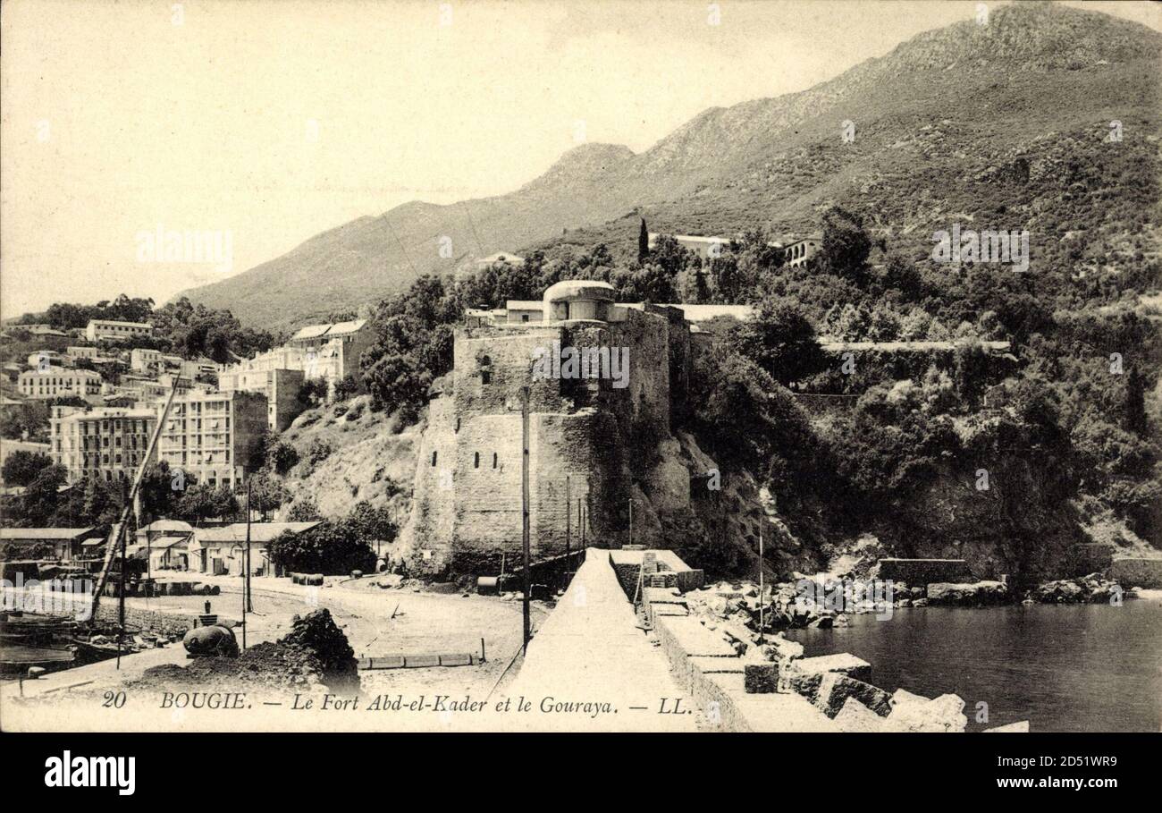 Bougie Algerien, Le Fort Abd el Kader et le Gouraya, Festung | usage  worldwide Stock Photo - Alamy