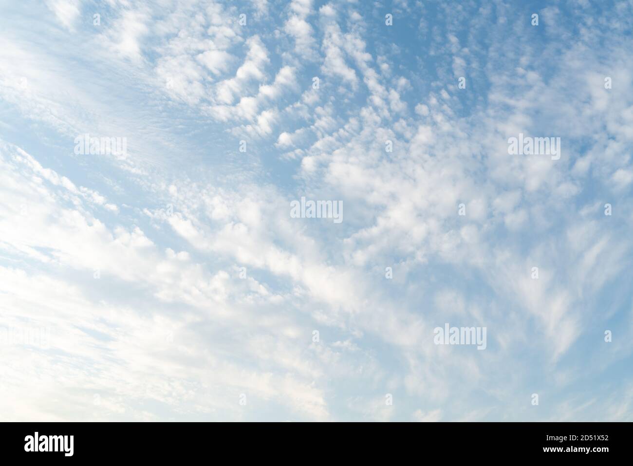 white soft cloud texture on blue sky backdrop Stock Photo