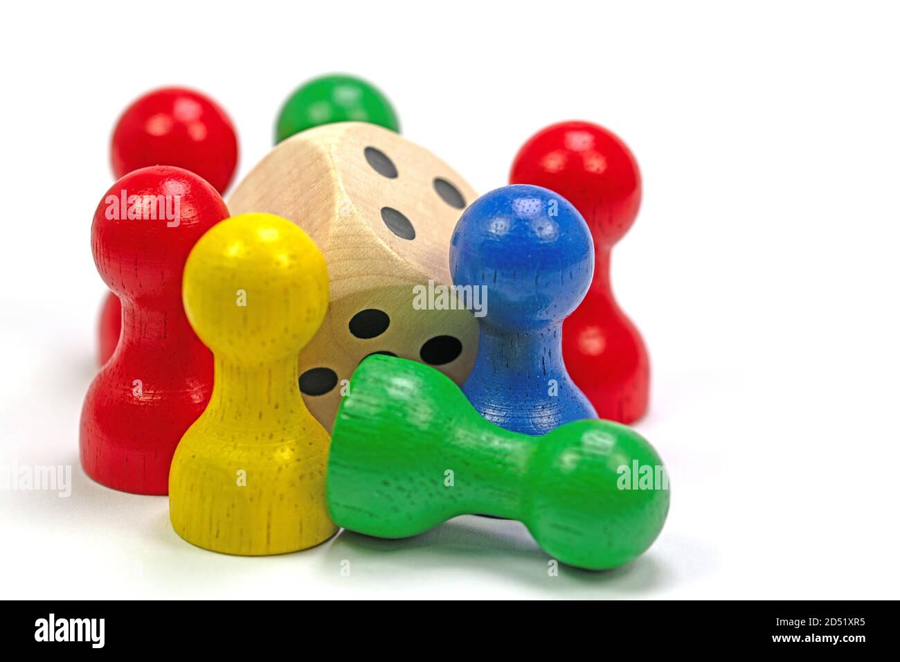 Play figures for various board games Stock Photo