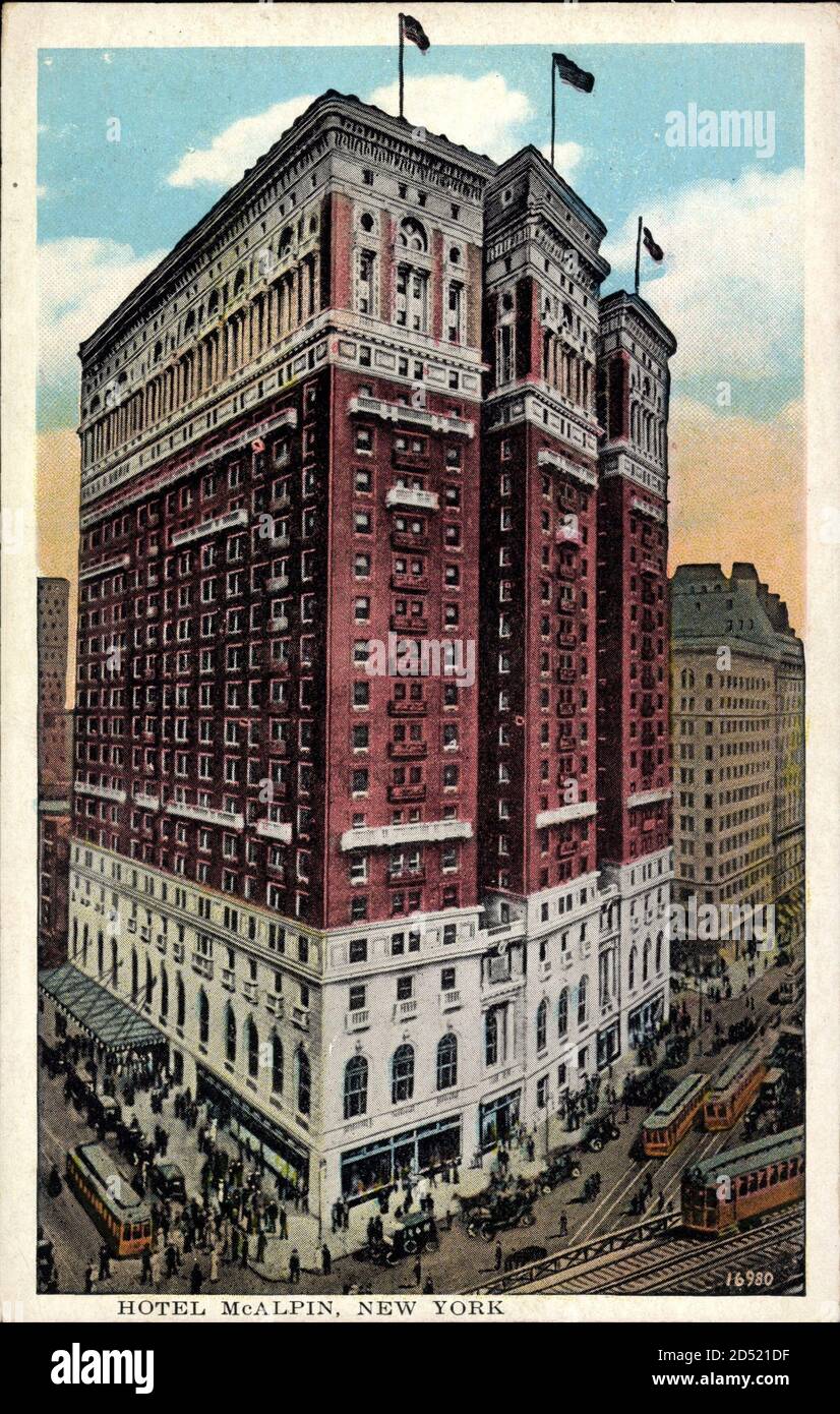 New York USA, general view of the Hotel McAlpin | usage worldwide Stock Photo