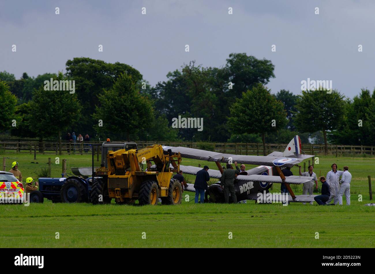 Sopwith Triplane N6290, Shuttleworth Collection Crash Landing. Stock Photo