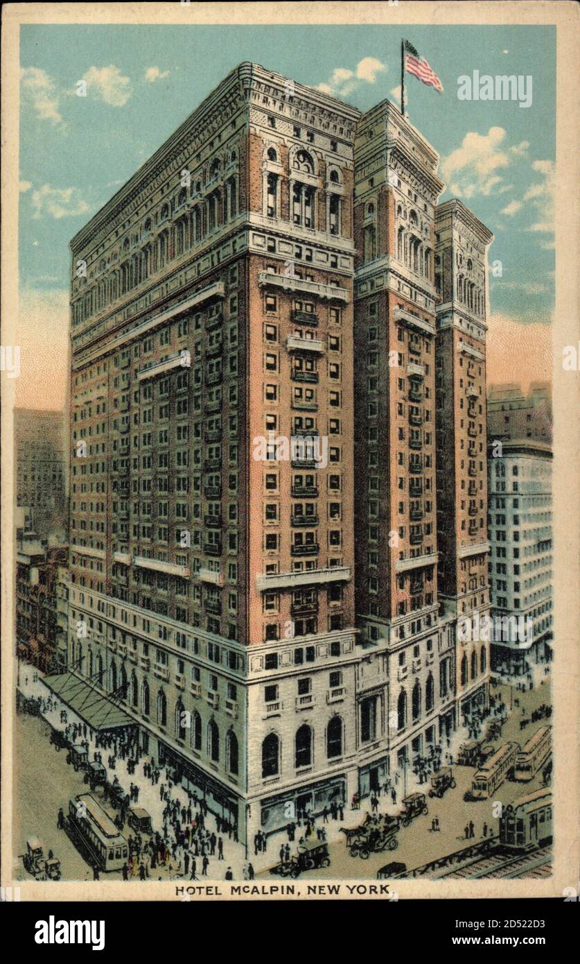 New York USA, general view of the Hotel McAlpin | usage worldwide Stock Photo