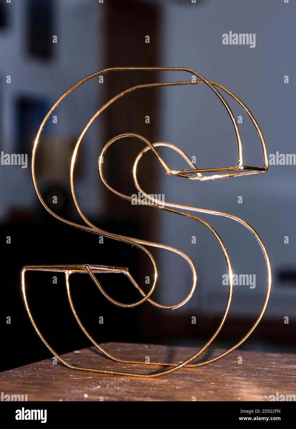 copper wire letter s Stock Photo Alamy