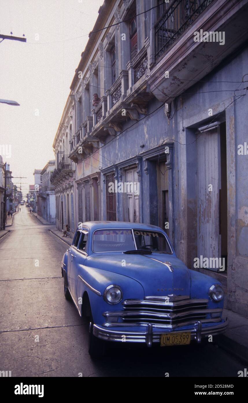 Plymouth P17 or P18 1949 in Santiago de Cuba Stock Photo