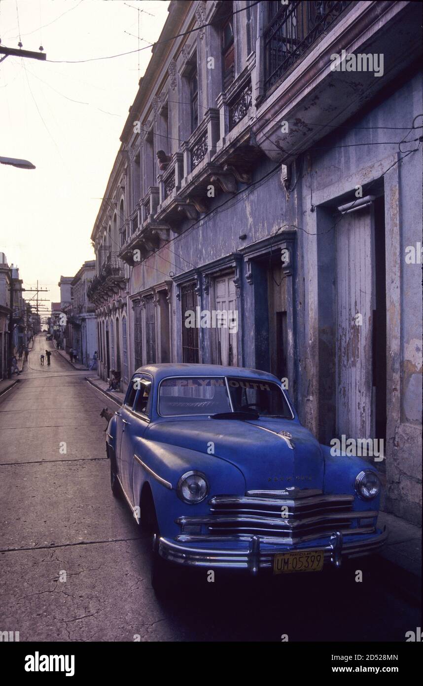 Plymouth P17 or P18 1949 in Santiago de Cuba Stock Photo
