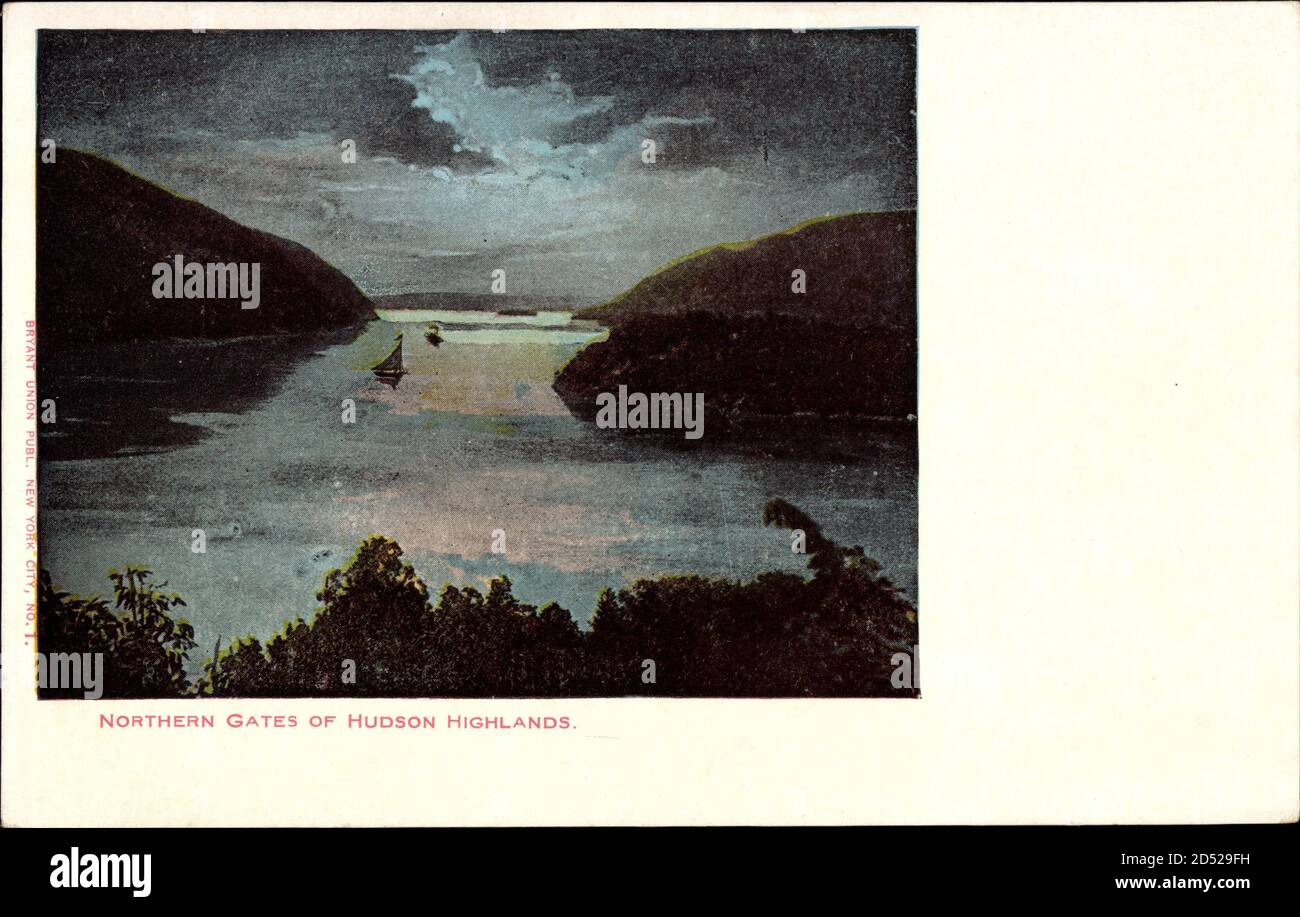 New York, Northern Gates of Hudson Highlands usage worldwide Stock