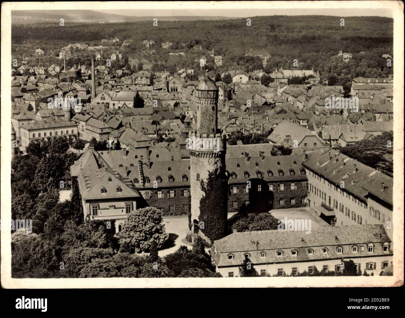 Bad Homburg, Fliegeraufnahme, Blick auf das Schloss | usage worldwide Stock Photo