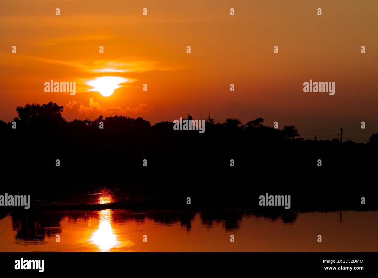 Beautiful golden sunset over the hi-res stock photography and images ...