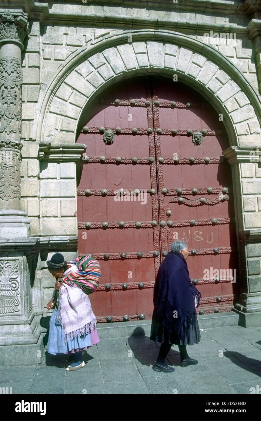 Doors Of The Basilica Of San Francisco In The City Of La Paz Bolivia 