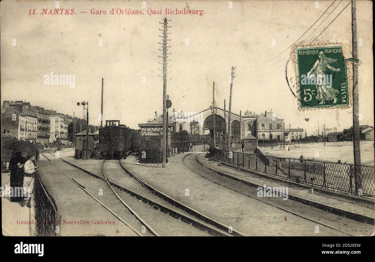 CPA - Nantes - La Gare d'Orléans