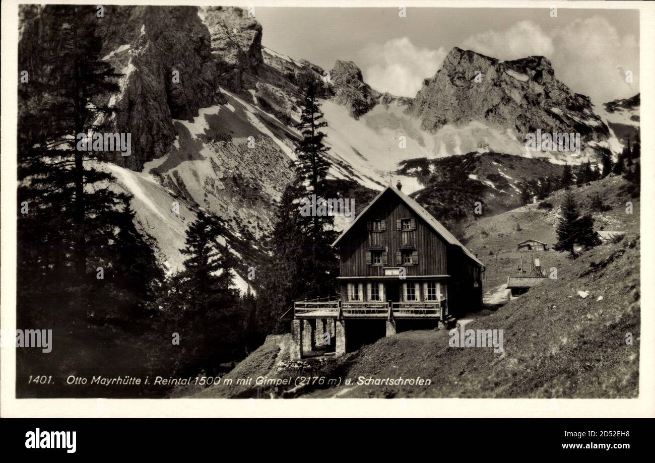 Schartschrofen Tirol, Otto Mayrhütte, Reintal, Gimpel | usage worldwide Stock Photo
