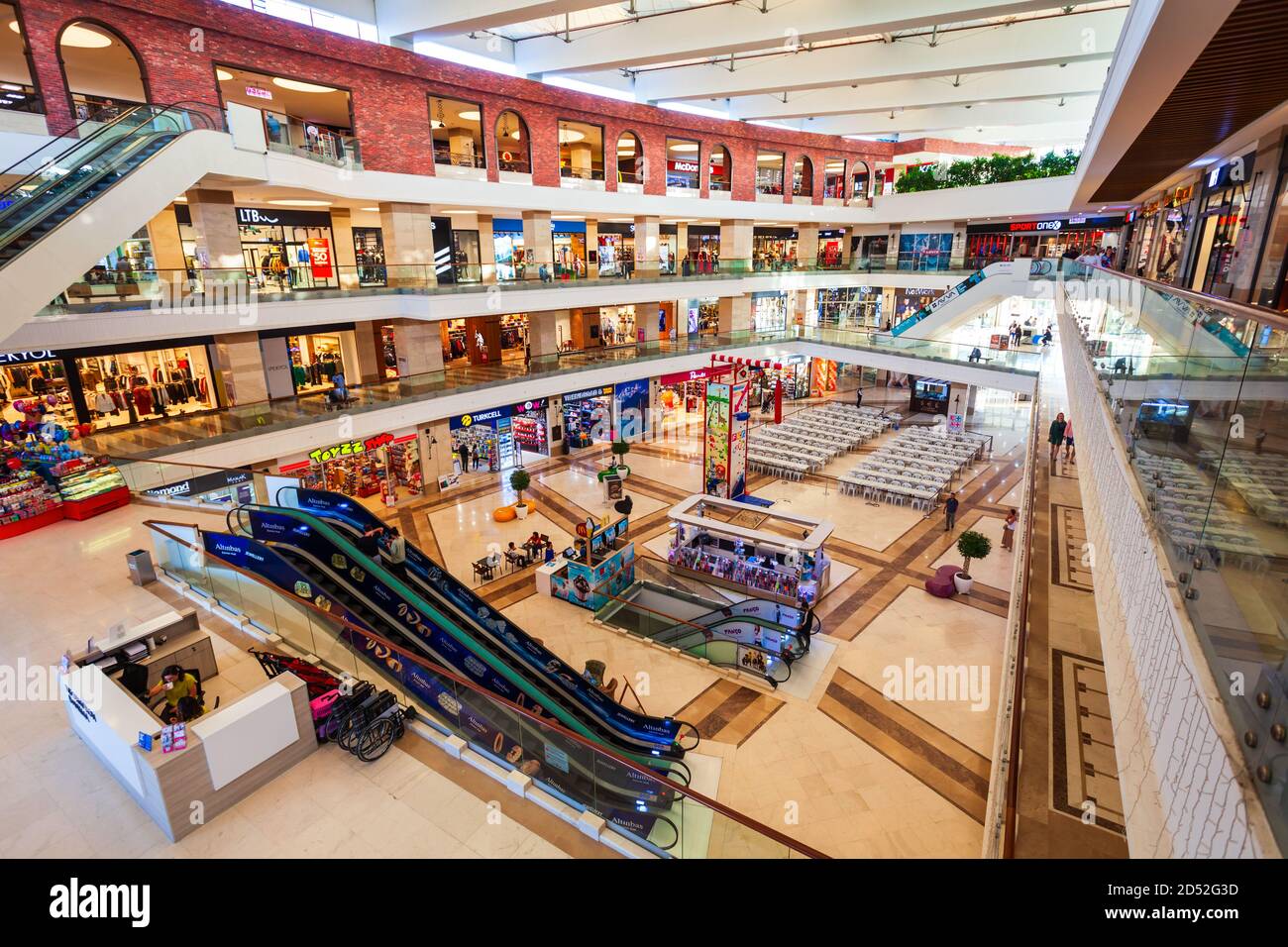 MANAVGAT, TURKEY - NOVEMBER 08, 2019: Nova Mall is a shopping and entertainment centre in Manavgat city in Antalya region in Turkey Stock Photo