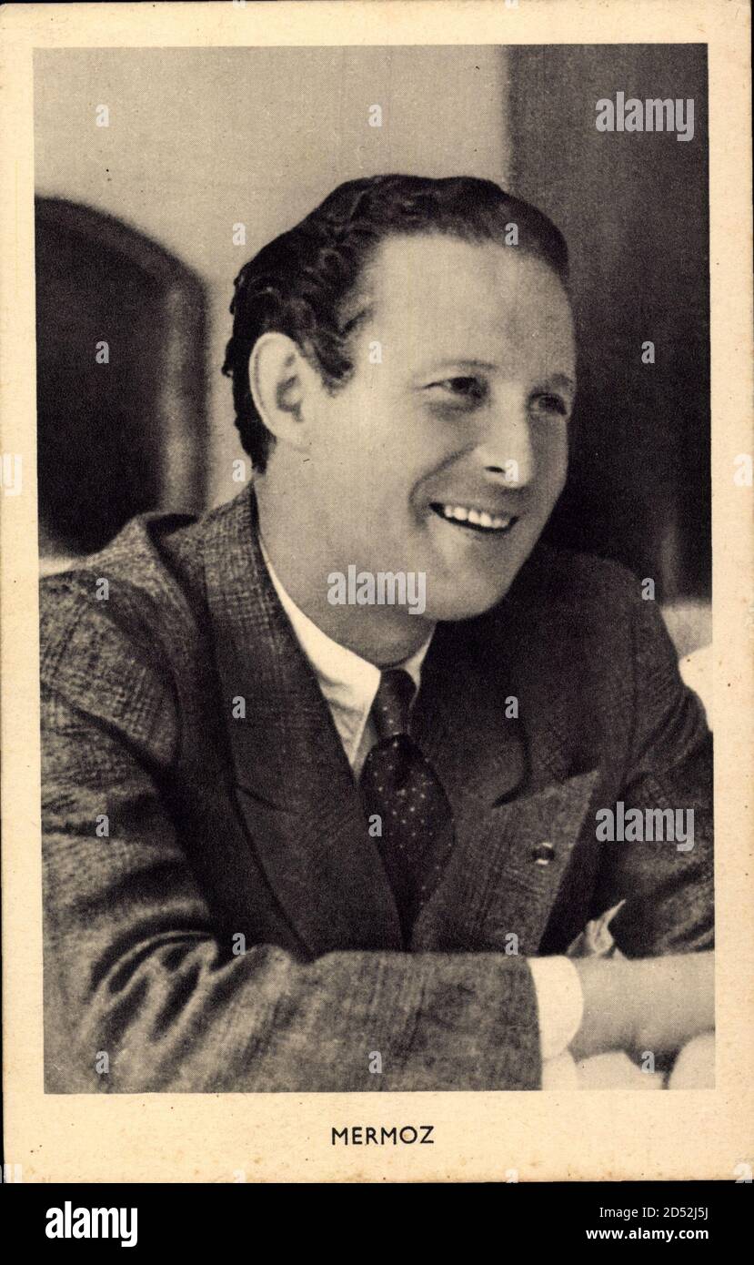 Französischer Pilot Jean Mermoz, Portrait, Aviateur usage worldwide — free download