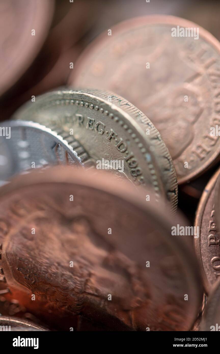 Old british coins hi-res stock photography and images - Alamy