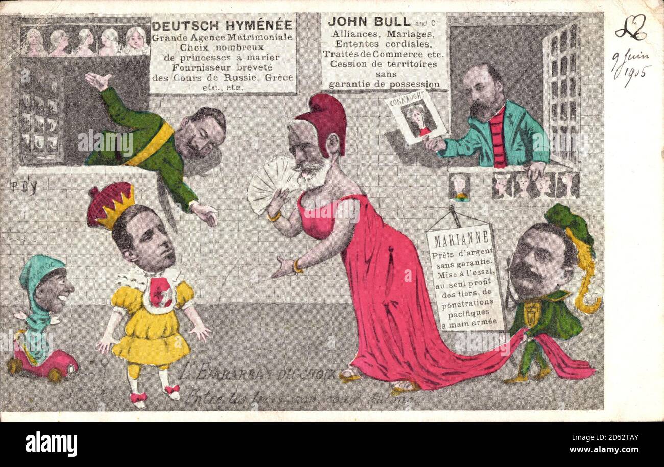 Émile François Loubet, Alphonse XIII, Edouard VII, Wilhelm II, John