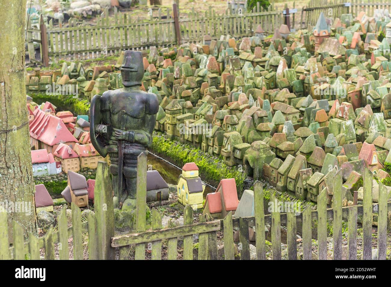 model of the old Koenigsberg, figures based on fairy tales by Ernst Theodor Amadeus Hoffmann, Russia, Kaliningrad region, Svetlogorsk, Hoffmann House, Stock Photo