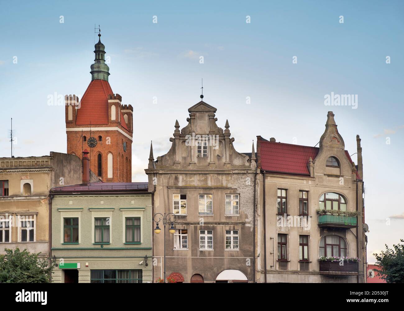 Market square in Golub-Dobrzyn. Poland Stock Photo - Alamy