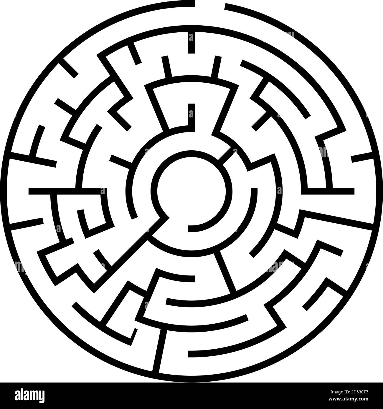 Solvable 3D maze, labyrinth, puzzle game vector illustration Stock ...
