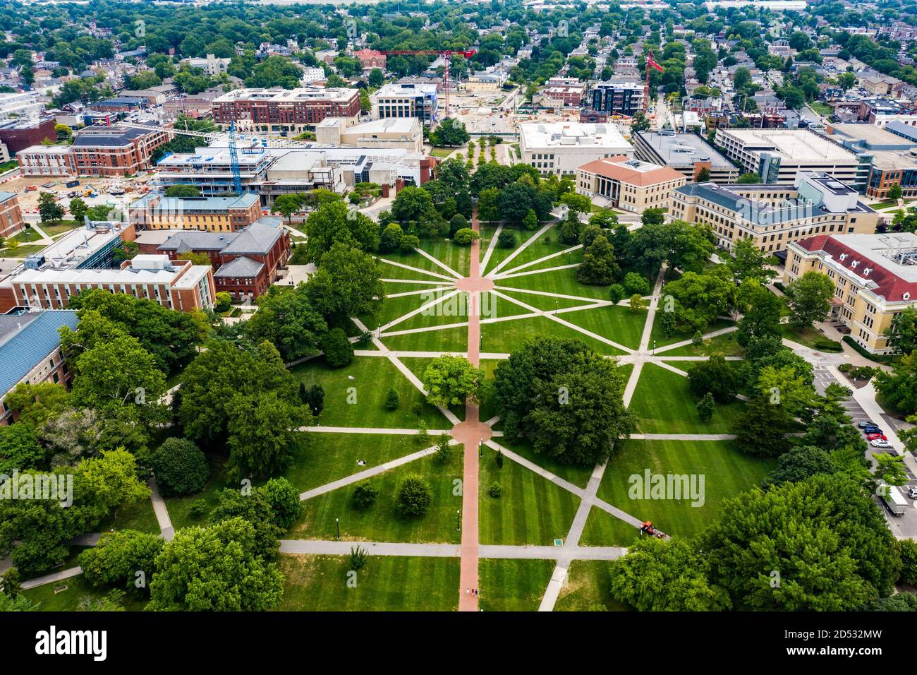 Campus, The Oval, Ohio State University, Columbus, Ohio Stock Photo Alamy